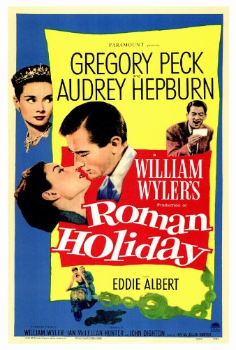 Amazon.com: Roman Holiday Movie Poster (27 x 40 Inches - 69cm x