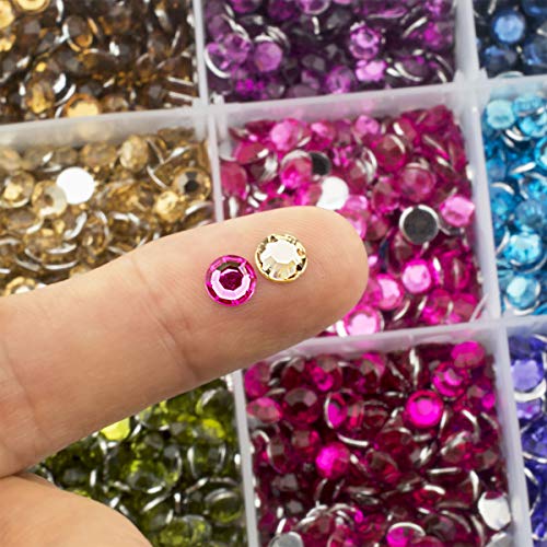 Strass 5 mm pour décoration et customisation manuelle avec boîte