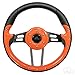 RHOX Aviator 4 Golf Cart Steering Wheel (Orange)
