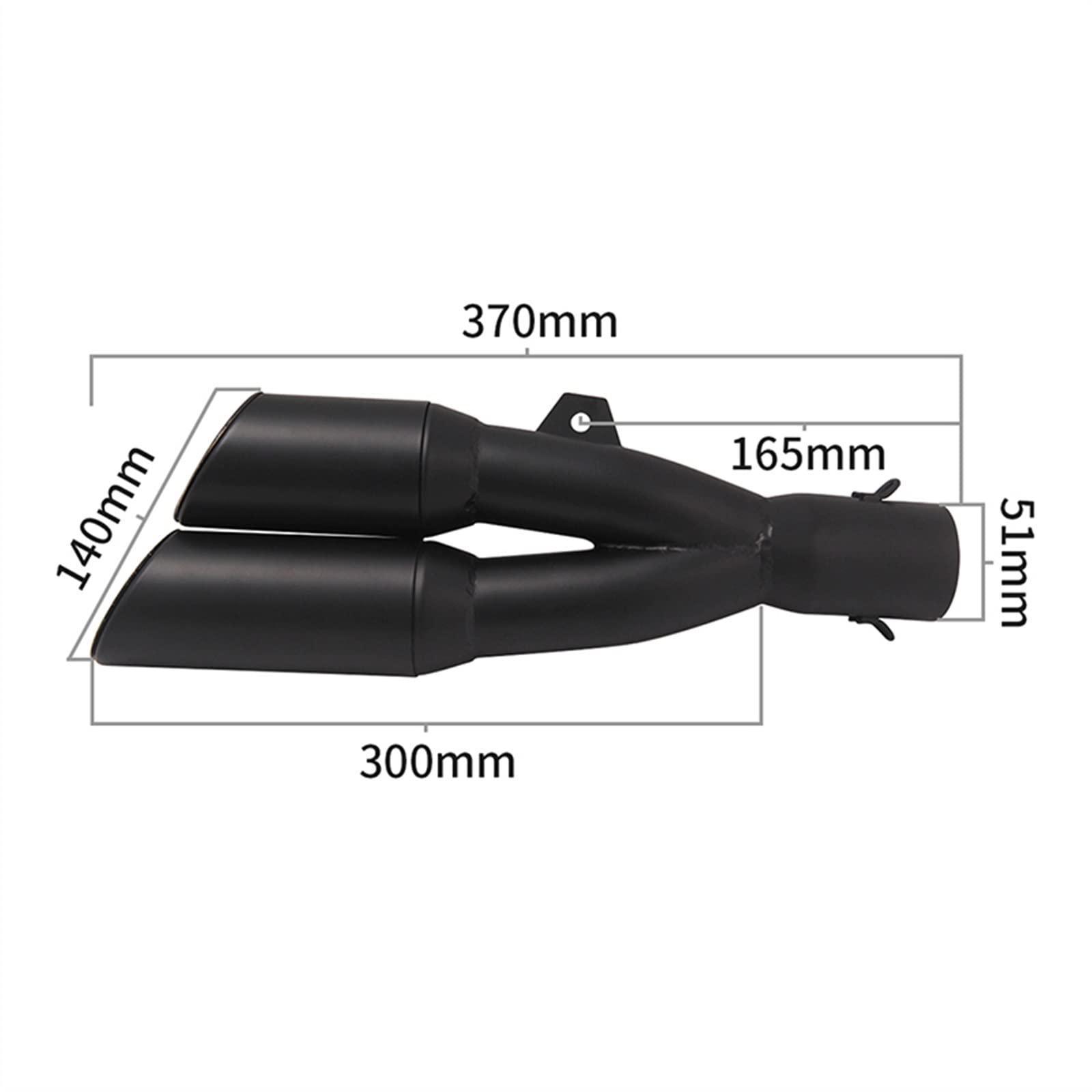 Auspuff Motorrad Für H&onda Rebel 500 300 CM300 CM500 CMX300 Cmx500 2017 2018 2019 2020 2021 2022 Auspuff Escape Modify Moto Mit Schalldämpfer DB Killer Slip On (Color : A)