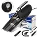 Car Vacuum Cleaner, Kimfoxes 4 in 1 High Power Wet/Dry Auto Portable Handheld Vacuum Cleaner for Car Interior Cleaning, 15FT Power Cord, 5KPA Strong Suction Support 225mm Tire Inflation