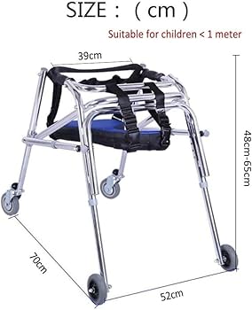 Amazon.co.jp: 子供用小児歩行器、折りたたみアルミ合金製高さ調節可能