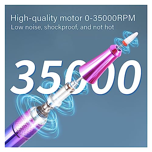 35000RPM-Electric-Nail-Drill-Machine-for-Manicure-Rechargeable-Nail-Lathe-Low-Noise-Professional-Nail-Drills-for-Gel-Salon-Tools-with-Saves-More-Time-and-Money-Color-Groen-Size-A