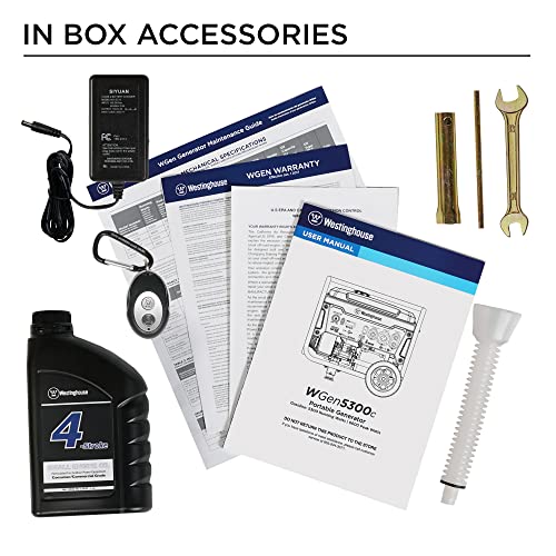 Westinghouse 6600 Watt Home Backup Portable Generator, Remote Electric Start with Auto Choke, Transfer Switch Ready, RV Ready, CO Sensor - Image 3