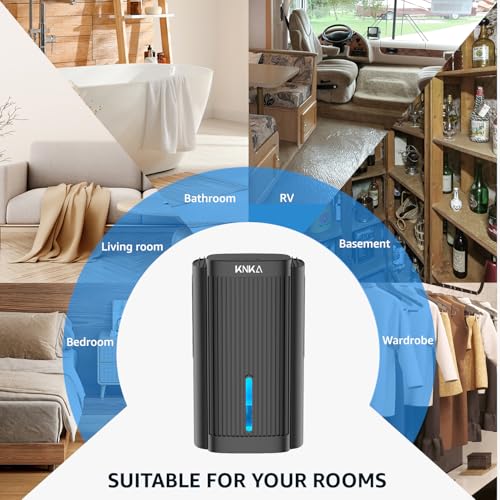 Knka CS06 Dehumidifier,95 Oz Water Tank, (850 Sq. Ft) Quiet Dehumidifier For Basement, Bathroom, Rv thumb #8