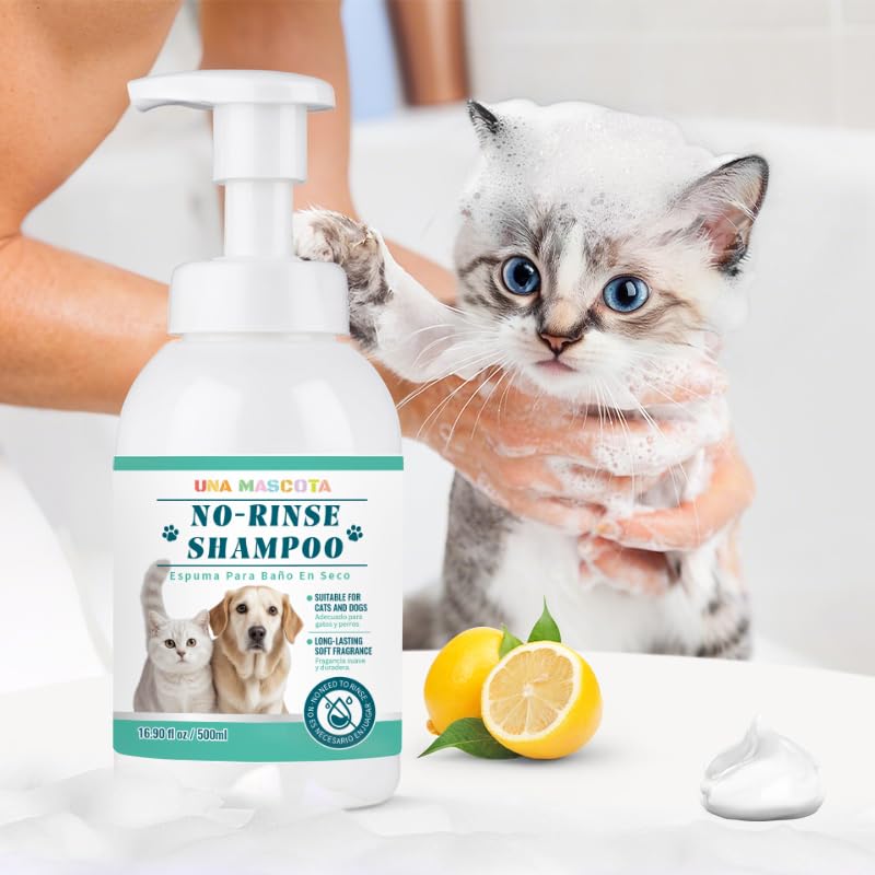 UNA MASCOTA Espuma para Baño En Seco para Perros Y Gatos 500 Ml - Imagen 6