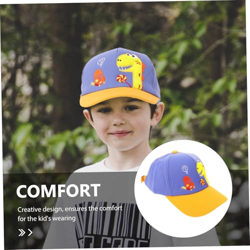 Children's Dinosaur Baseball Cap Adjustable Sun Protection Hat for Boys and Girls Outdoor Summer Peaked Cap UV Protection Cute Design3