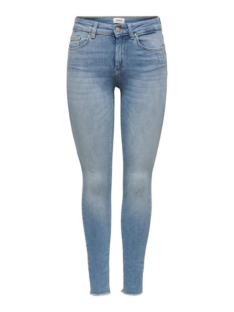 ONLY NOS Women's ONLBLUSH Life MID SK AK RAW REA1467 NOOS Skinny Jeans,XL