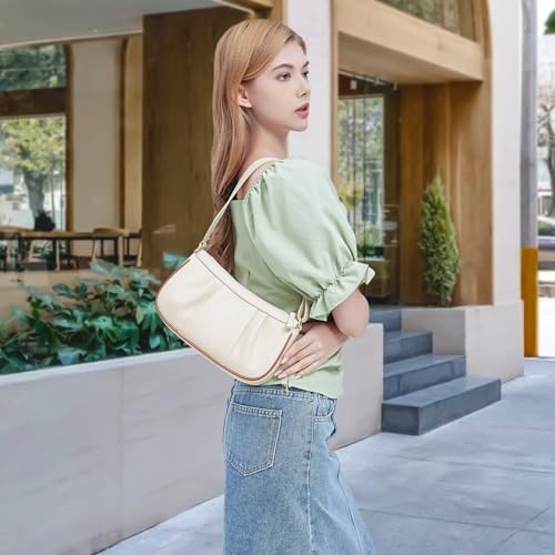 Image of RONSIN Small Shoulder Bags for Women Mini RFID Shoulder Purse Small Hobo Bag Underarm Handbag with Zipper Closure