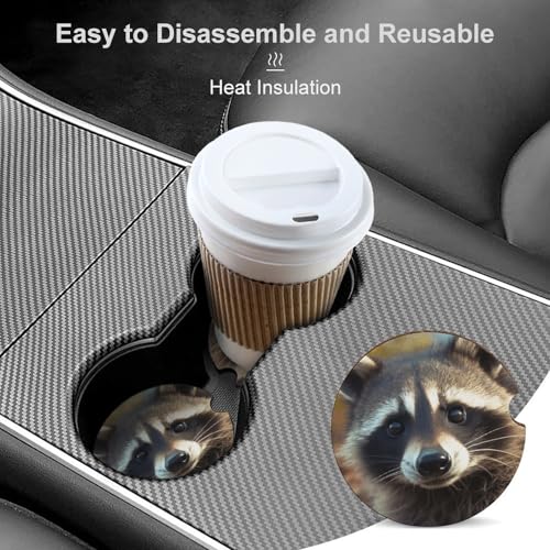Portalavasos de Madera Animal Marrón 2 Pack Universal miniatura 4