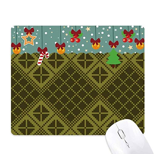 Tapis de souris vert motif losange en caoutchouc anti-fatigue
