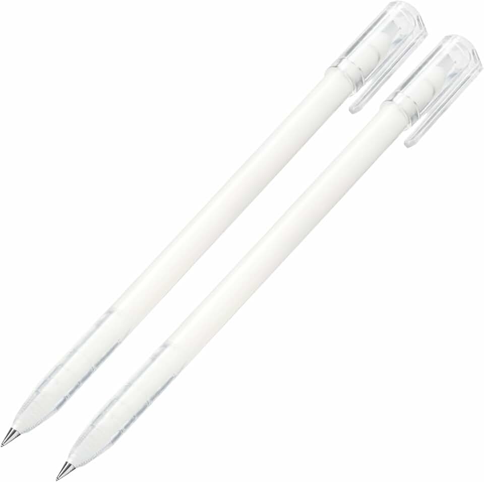 Kit 2 Canetas Gel Branca 0.6mm