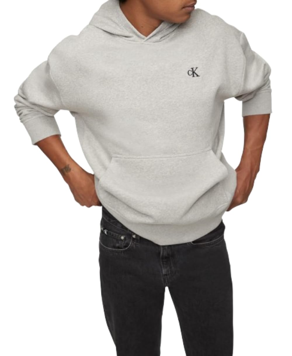 Mens Hoodies Ck Essential Regular Hoodie Calvin Klein Mens Relaxed