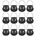 Petalum Halloween 12 Stücke Kleine Hexenkessel Süßigkeiten Eimer Totenkopf Halter Party Trick or Treat Bag Kürbis Tragtasche