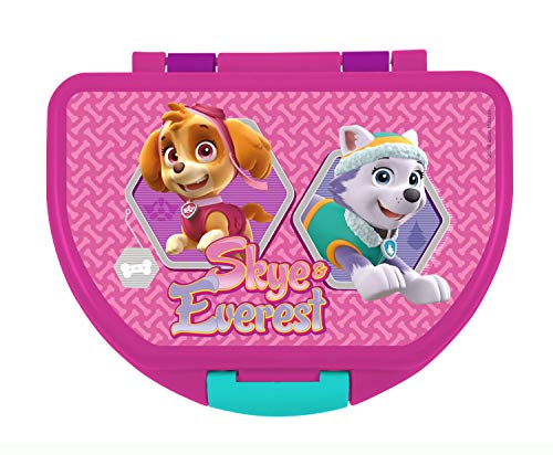 p:os handels gmbh 29436088 - Fiambrera con diseño de la Patrulla Canina, Aprox. 16 x 12 x 6,5 cm, de plástico, sin BPA ni ftalatos, Multicolor.