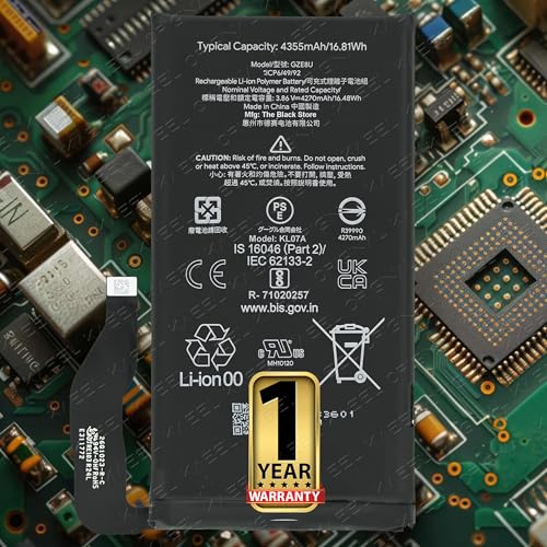 Image of Original GZE8U 4355mAh Battery for Google Pixel 7 GVU6C, GQML3, GO3Z5 with 1 Year Warranty* (Snow, GQML3)