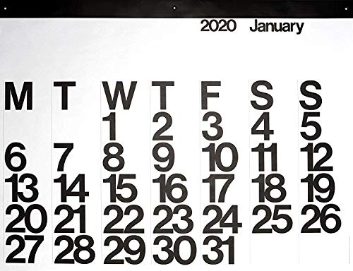 Stendig 2022 Wall, Office & Home Calendar, Authentic Original Design of Massimo Vignelli