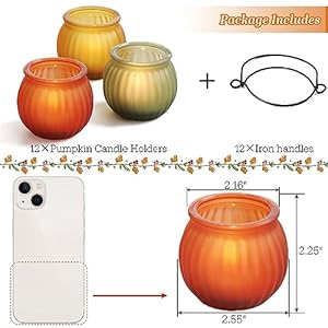 12Pcs Pumpkin Votive Candle Holders Set, Thanksgiving Fall Candle Holders for Table Centerpiece Fall Home Décor, Pumpkin Candle Holder for Thanksgiving Dinner Table Decor 12Pcs Pumpkin Votive Candle Holders Set Thanksgiving Fall Candle Holders for Table Centerpiece Fall Home Decor Pumpkin Candle Holder for Thanksgiving Dinner Table Decor