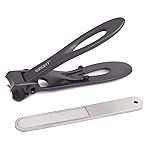 SZQHT Ultra Wide Jaw Opening Toenail Clippers Nail Clippers for Thick Nails Cutter for Ingrown Manicure Set,Pedicure Kit,Men & Women (Gray)