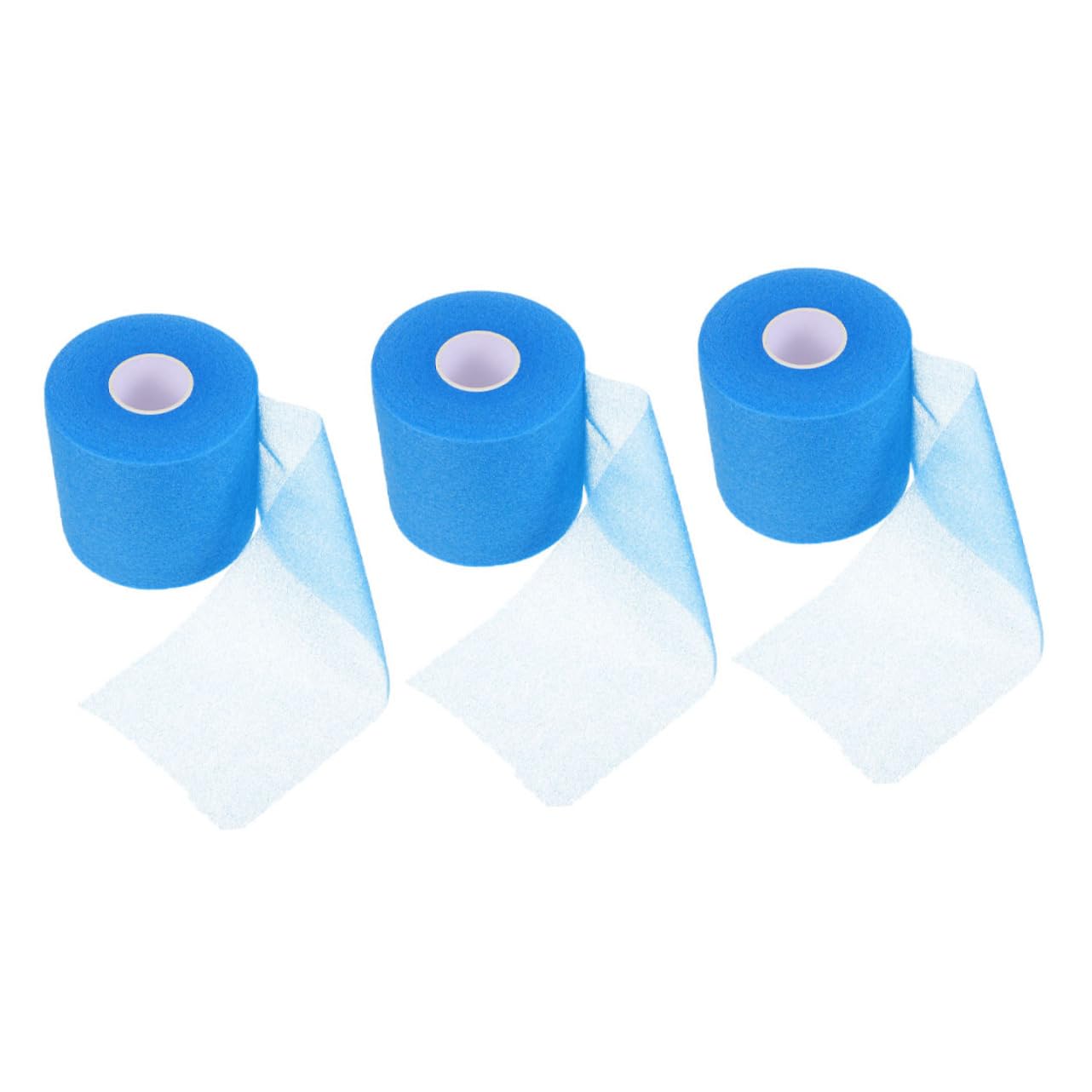 Kisangel Tragbares Athletentape Schneidbares Sporttape Sport-armbänder Atmungsaktives Sporttape Sportband Gelenkschutzbandagen Sport-vorband Fußballband Schwamm Blue