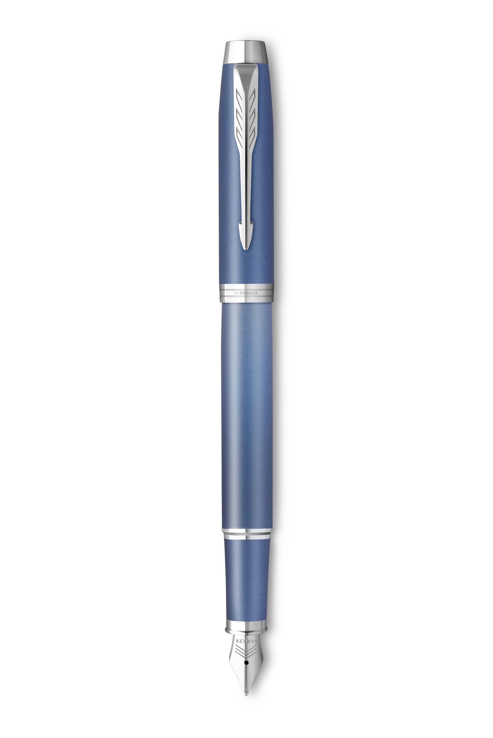 Parker IM Writing Rituals Penna A Sfera | Finitura Blu Rilassante Con Sfumatura E Puntale Cromato | Punta Media | Inchiostro Blu | Confezione Regalo