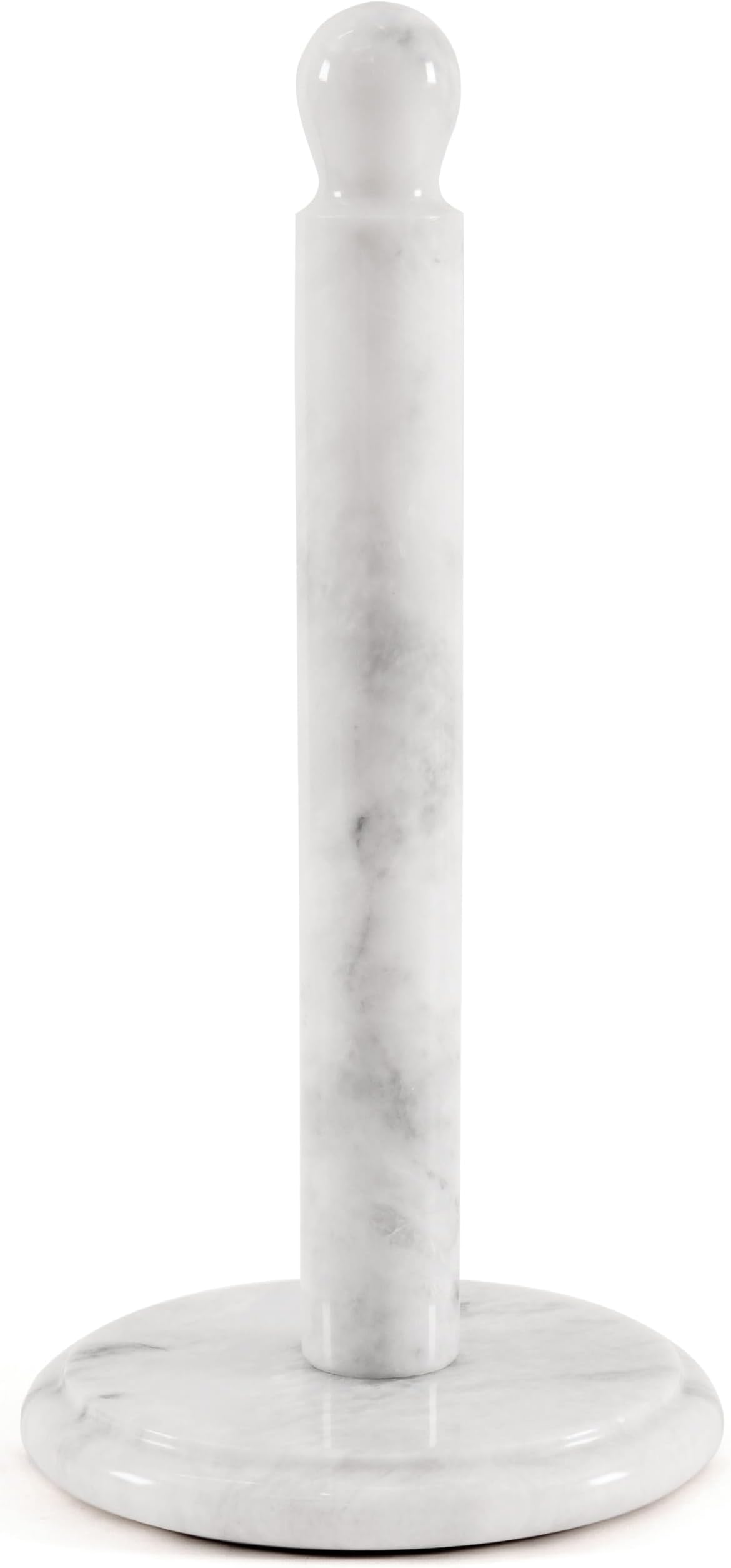 Radicaln White Marble Paper Towel Holder – 12.5 Inch Towel Stand for Bathroom & Kitchen, Premium Handmade Countertop Towel Holder, Elegant & Durable Design