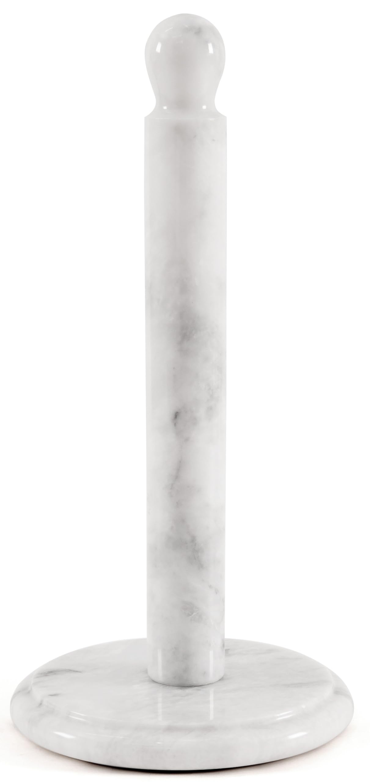 Radicaln Marble Paper Towel Holder 12.5" Inch White Handmade Towel Holder for Kitchen Countertop Stending Paper Stand, Bounty Paper Towels