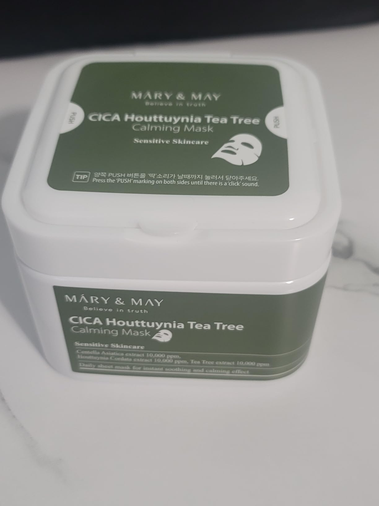 Mary&May Hyaluronic Panthenol Hydra Mask (30 Sheets) – Daily Pull-Out Box with 6 Types HA, Hydrating & Soothing Korean Sheet Mask for Dry Dehydrated Skin, Glass Skin Prep