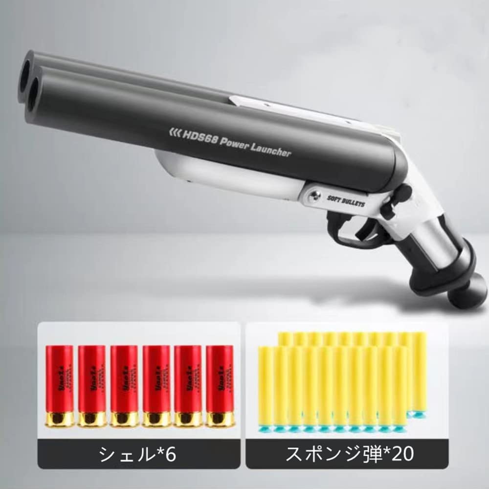 Amazon.co.jp: SAIKOYA ショットガン風おもちゃ銃 排莢式 ダブル