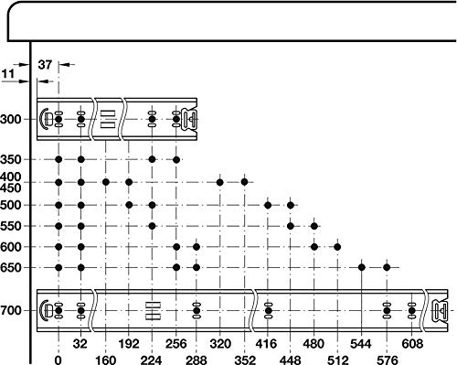 Gyken Diapositivas De Cajones De 14, 18, 22, 26, 32, 36, 40, 48, 56, 58, 60 Pulgadas, Rieles Telescópicos Para Cajones Con Cerradura, Corredores De Cajones De Acero Inoxidable, Rodamientos De Bolas De