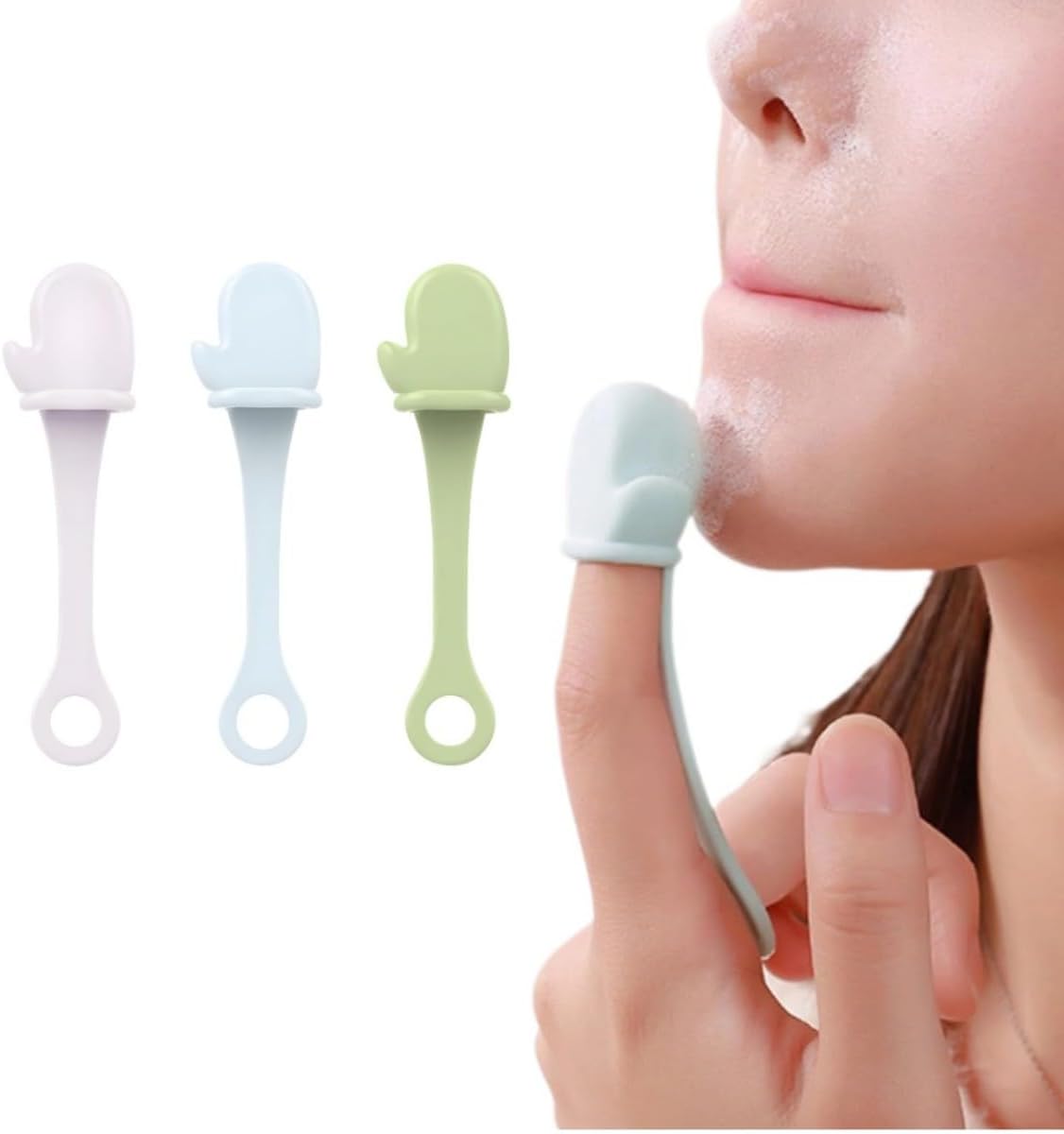 3PCS Manual Facial Cleansing Brushes Silicone Face Pore Scrubber Skin Care Tools for Exfoliating Massaging Remove Blackheads 3PCS Manual Facial Cleansing Brushes Silicone Face Pore Scrubber Skin Care Tools for Exfoliating Massaging Remove Blackheads