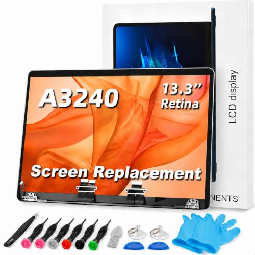 Image of A1932 A2179 Screen Replacement for 13.3 inches MacBook Pro 2019 /2020 Year 2560x1600 Replacement LCD Full Assembly for EMC 3302 3184 Silver