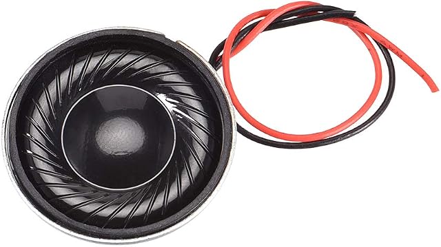 sourcing map 2W 8 Ohm Micro Internal Speaker Magnet Loudspeaker 28mm Dia with Wire