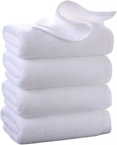 Toallas blancas para baño, toalla de baño de algodón absorbente, suave, agradable a la piel, juego de toallas de baño de algodón para hotel,