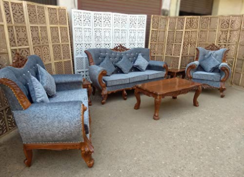 Aarsun Woods Large Sofa Set, 3+2+1, 7 Seater Living Room Set...