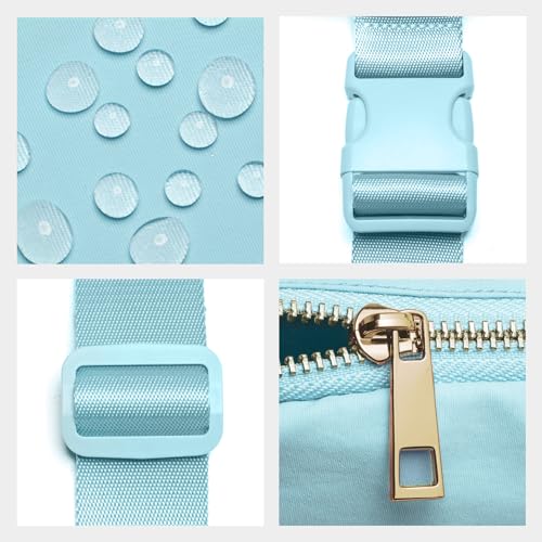 Image of Gitus Gifts for 8 9 10 11 12 Year Old Girls Belt Bag Fanny Pack Crossbody Bags with Initial Letter Patch Cute Stuff Birthday Gifts for Teen Girls Women Personalized Trend Stuff (Icing Blue-S)