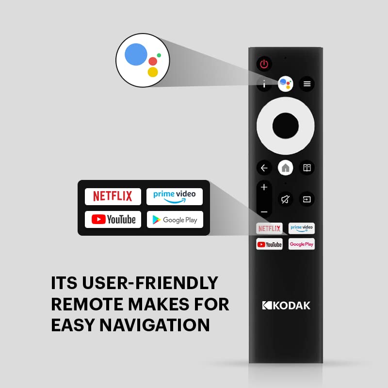 Image of Kodak 126 cm (50 inches) 4K Ultra HD Smart Android LED TV 50CAPRO5066 (Black)