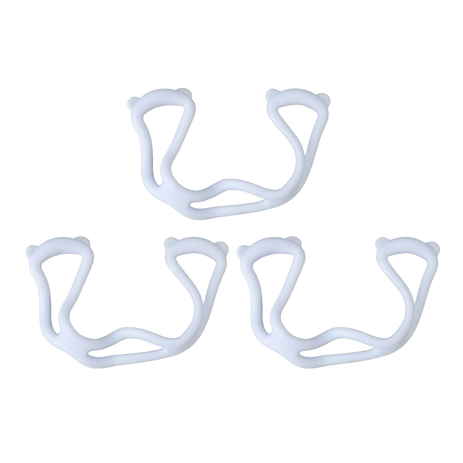 Set di 3 fasce elastiche per esercizi per le spalle blu, comode, portatili, antiscivolo, robuste, a 8 forme, per modellare il corpo a casa, in ufficio, in palestra, materiale TPR