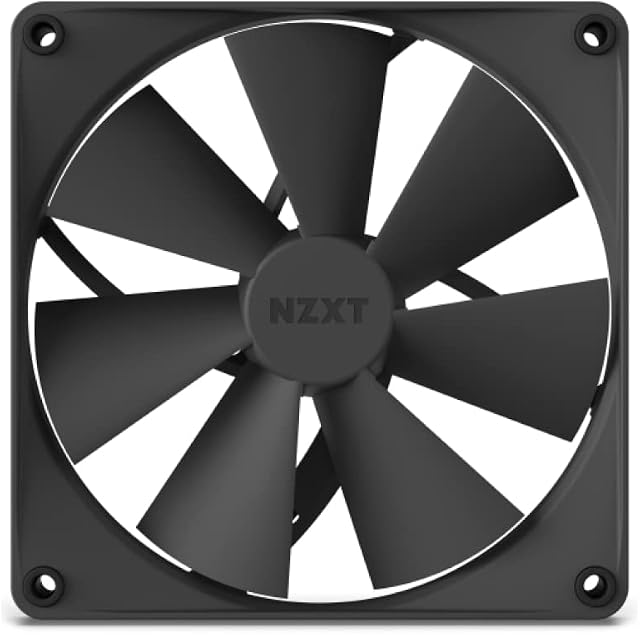 NZXT F140P Static Pressure Fans - RF-P14SF-B1 - Consistent Pressure - Powerful Cooling - Long Lifespan - 140mm Fan Single Pack - Black