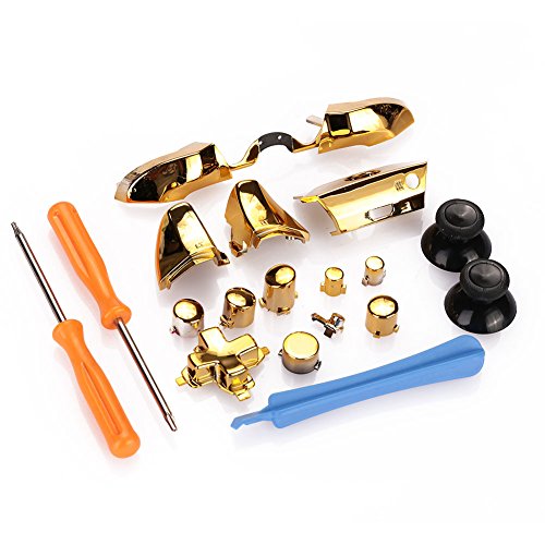 Image of Replacement Parts Repair Full Set ABXY Dpad Triggers Buttons Kits Controller Mod L1 R1 L2 R2 for XboxOne Elite XboxOne Elite (Gold)
