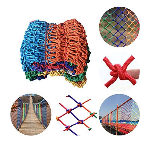 XXN Protection Net,Stairs Balcony Child Safety Cargo Anti-fall Protective Garden Plant Climbing Trellis Netting Decoration Mesh Grid Replacement Rope Net,1 * 1m(3.3 * 3.3ft)-Larger Size,Customization