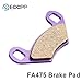 ECCPP Front Brake Pads for 2009-2014 for Polaris Sportsman (FA475 Carbon Fiber)