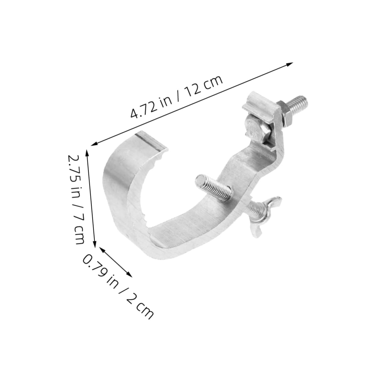 VICASKY 9Pcs Aluminum Stage Light Clamp Finish Mounting Hook for Par Lights Truss Tube Lightweight Strong Construction for Safe Event Setup Versatile Use Auditoriums