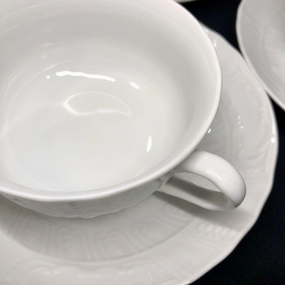 Amazon.co.jp: ピルケンハンマー カップ&ソーサー 5客 エンボス rose  