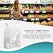 APQ Pack of 1000 Earth Friendly Grocery Bags, White 11.5 x 6.5 x 21. Carry-Out T-Shirt Bags 11 1/2 x 6 1/2 x 21. Preprinted Shopping Poly Bags, 0.65 mil. Handle Plastic Bags for Store or Restaurant.