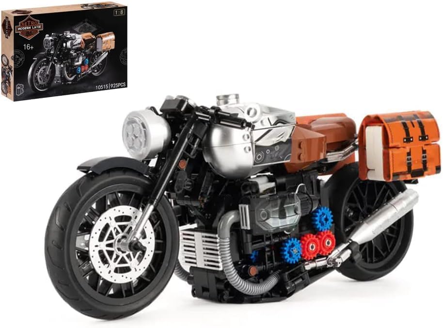 Miniatura 1 de Technic Kit de construcción de motocicleta para BMW R NineT Superbike, Build A Model Motorcycle, MOC Racing - Bloques de construcción de motocicleta