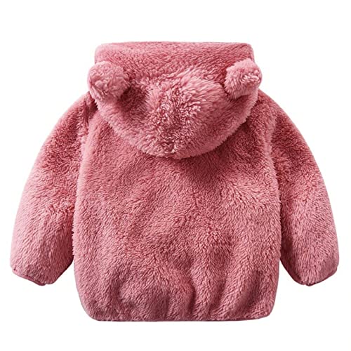 Toddler Baby Girls Boys Winter Hoody Jacket Cute Bear Ears Hooded Coat Fuzzy Sweatshirt Valentines Day3