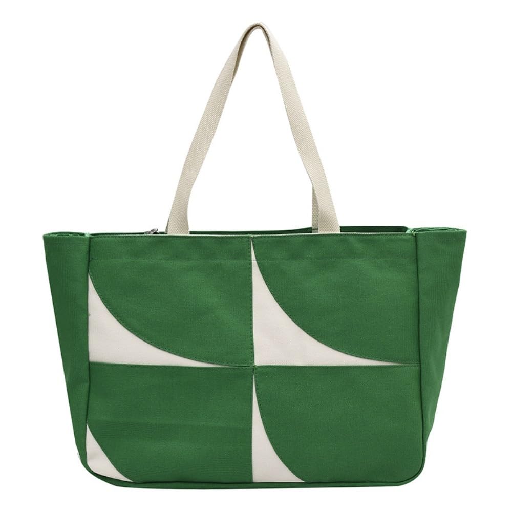 Sacs à main simples pour femmes : idée cadeau moderne en vert et blanc - 6