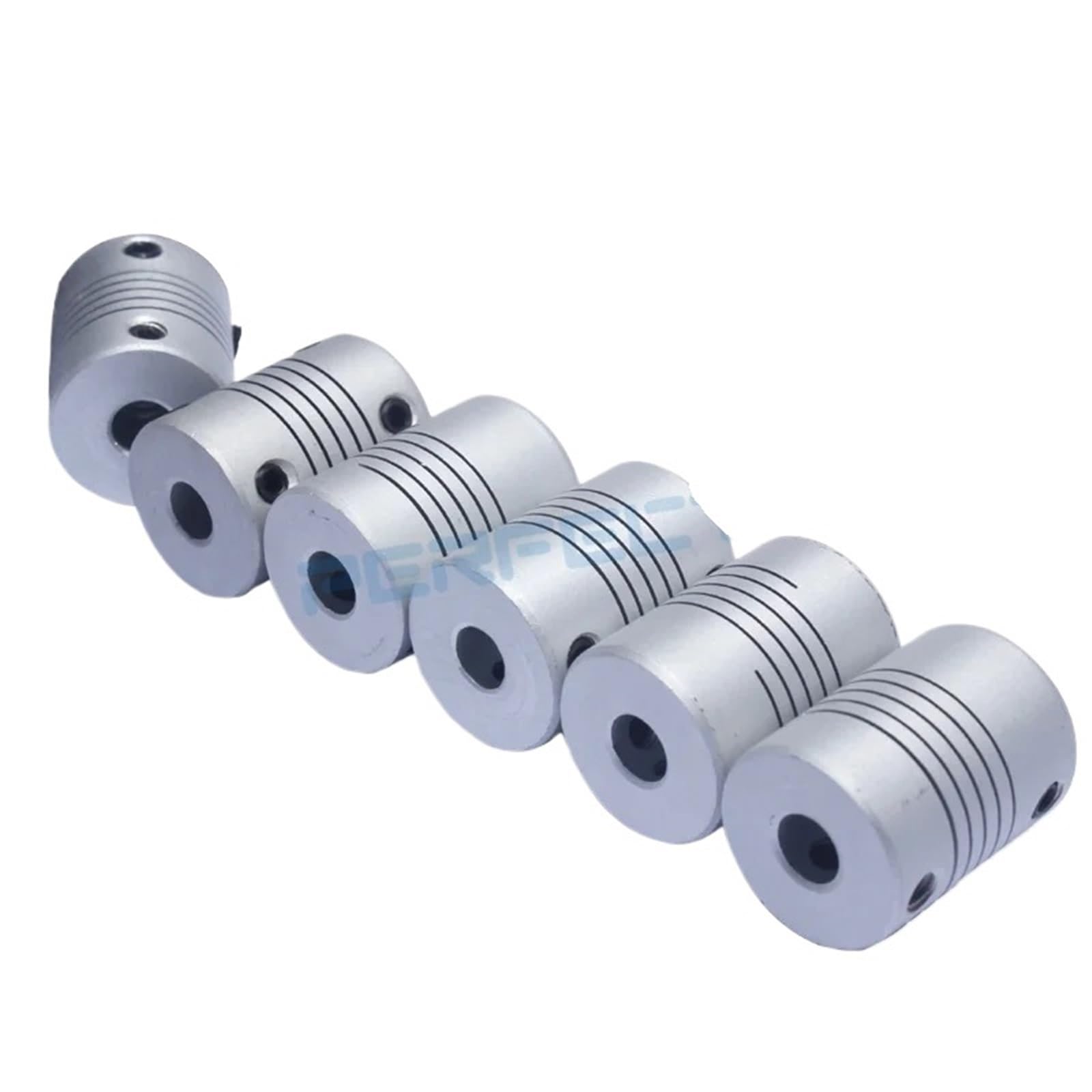 Accouplement d'arbre flexible en aluminium D19 x L25, 6,35 mm, 8 mm, 10 mm, for moteur pas à pas, encodeur, machine de gravure, 1 pièce(3 X 6)