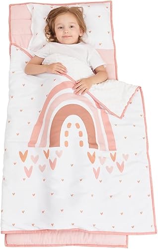 Cokouchyi - Tapete extra grande para siesta para niños pequeños con almohada extraíble, mide 53 x 21 x 1.5 pulgadas, ideal para guardería y jardín